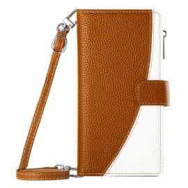 Peněženková Pouzdra Google Pixel 10a Dvoubarevná Peněženka S Popruhy