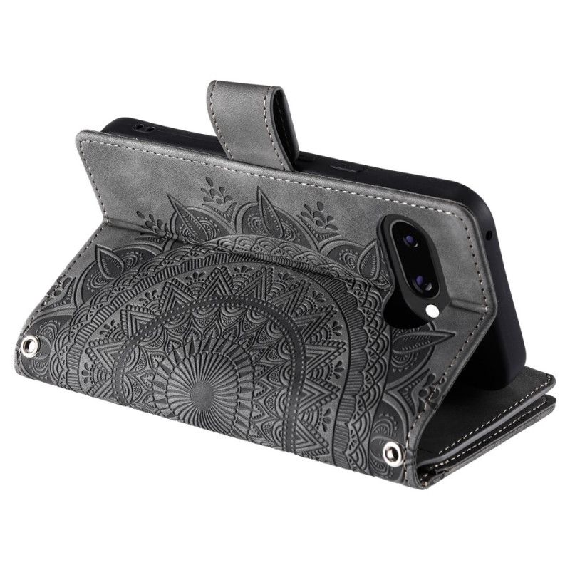 Peněženková Pouzdra Google Pixel 10a Kryty Na Mobil Peněženka S Efektem Semiše Mandala