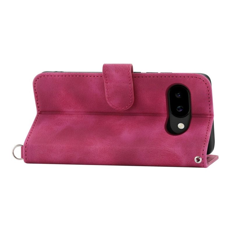 Peněženková Pouzdra Google Pixel 10a Kryty Na Mobil Semišový Efekt Mandaly S Ramenním Popruhem