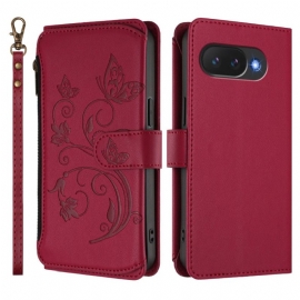 Peněženková Pouzdra Google Pixel 10a Peněženka S Květinovým Vzorem