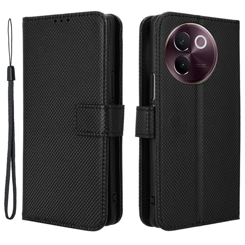 Kožený Kryt Vivo V40 Lite 5g Diamantová Textura