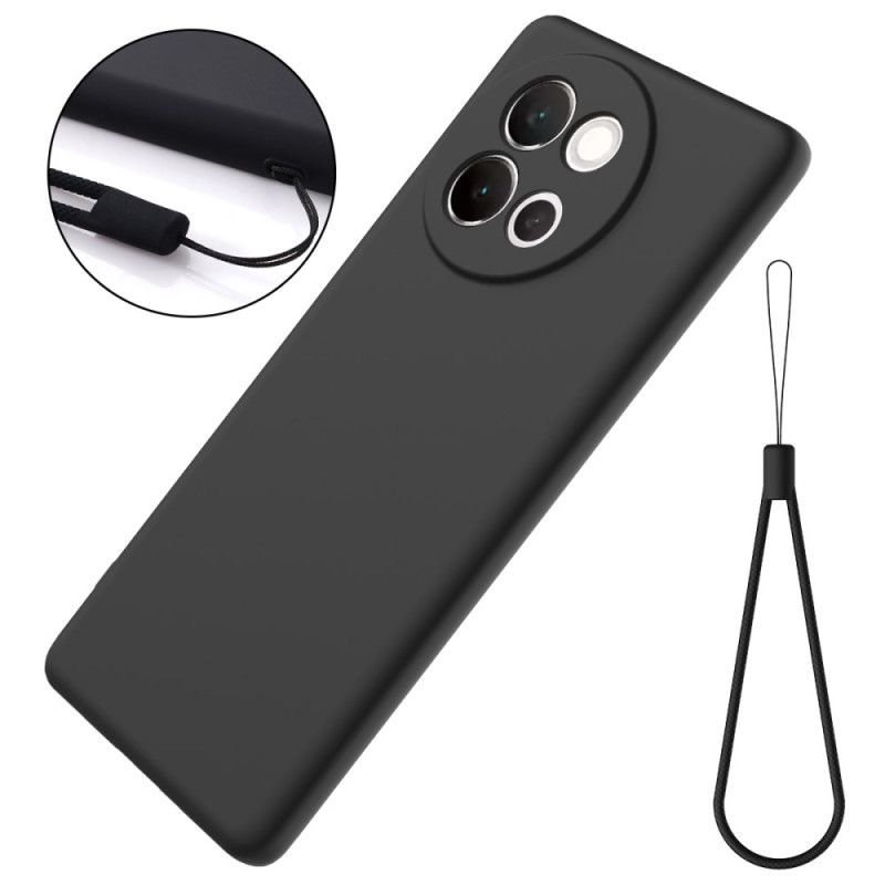 Kryt Vivo V40 Lite 5g Kryty Na Mobil Tekutý Silikon S Řemínkem