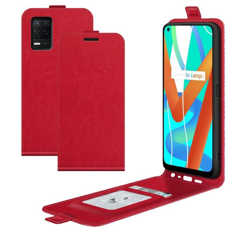 Flipové Pouzdro Na Realme 8 5G Kožené Pouzdro Vertikální Umělá Kůže