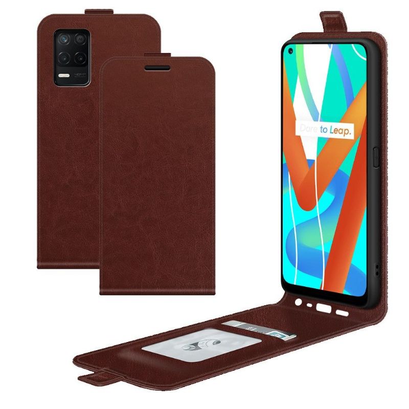 Flipové Pouzdro Na Realme 8 5G Kožené Pouzdro Vertikální Umělá Kůže