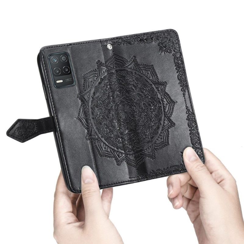 Flipové Pouzdro Na Realme 8 5G Mandala Reliéf Z Umělé Kůže