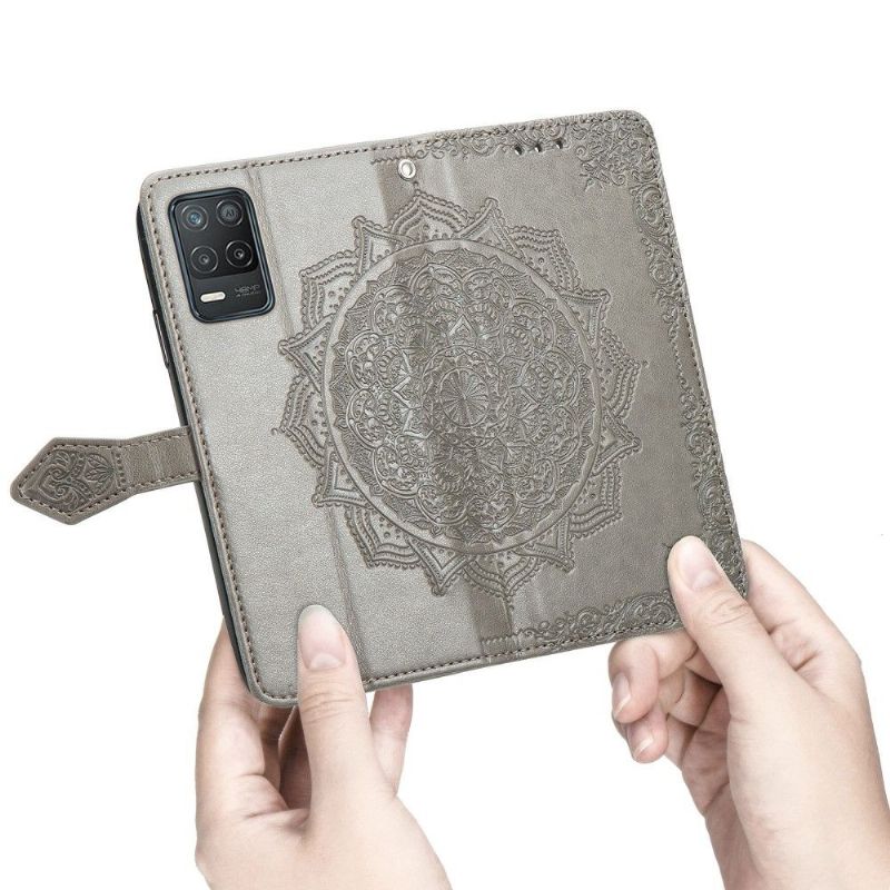 Flipové Pouzdro Na Realme 8 5G Mandala Reliéf Z Umělé Kůže