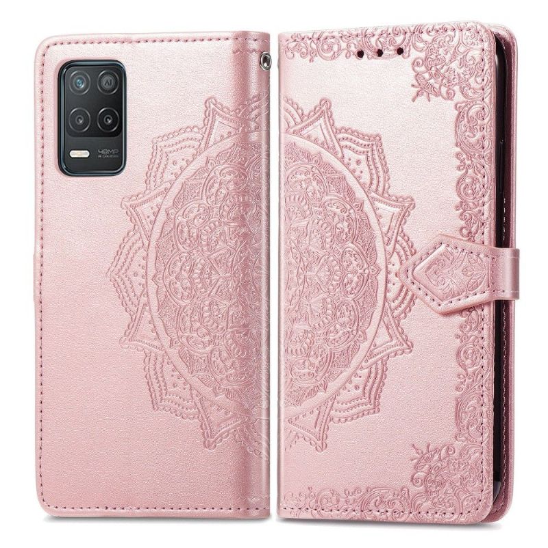 Flipové Pouzdro Na Realme 8 5G Mandala Reliéf Z Umělé Kůže