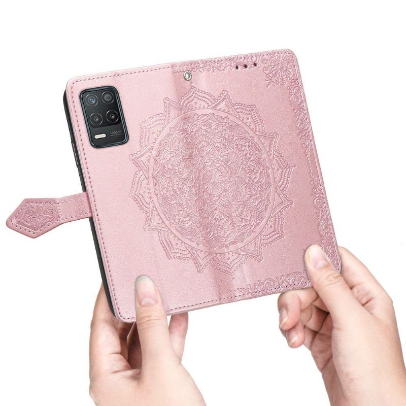 Flipové Pouzdro Na Realme 8 5G Mandala Reliéf Z Umělé Kůže