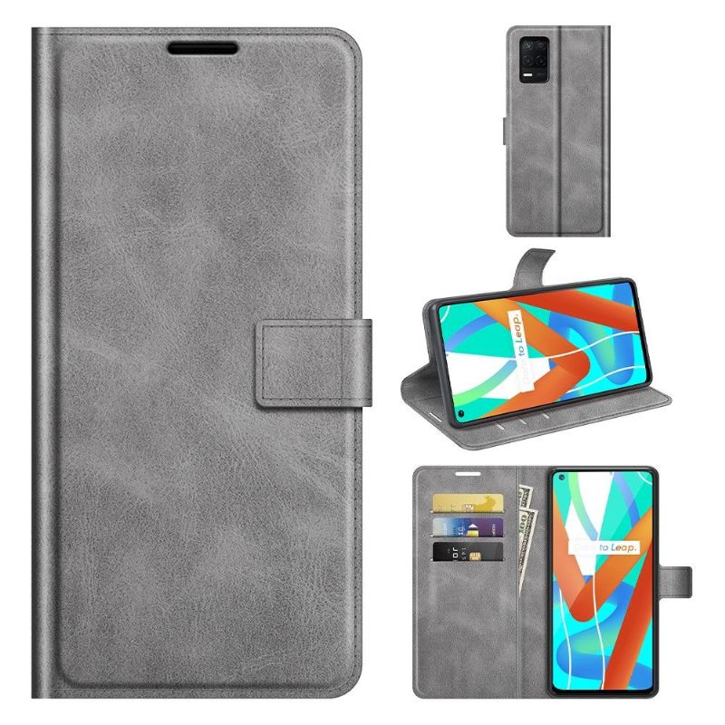 Flipové Pouzdro Na Realme 8 5G Peněženkové Pouzdro Styl Kůže