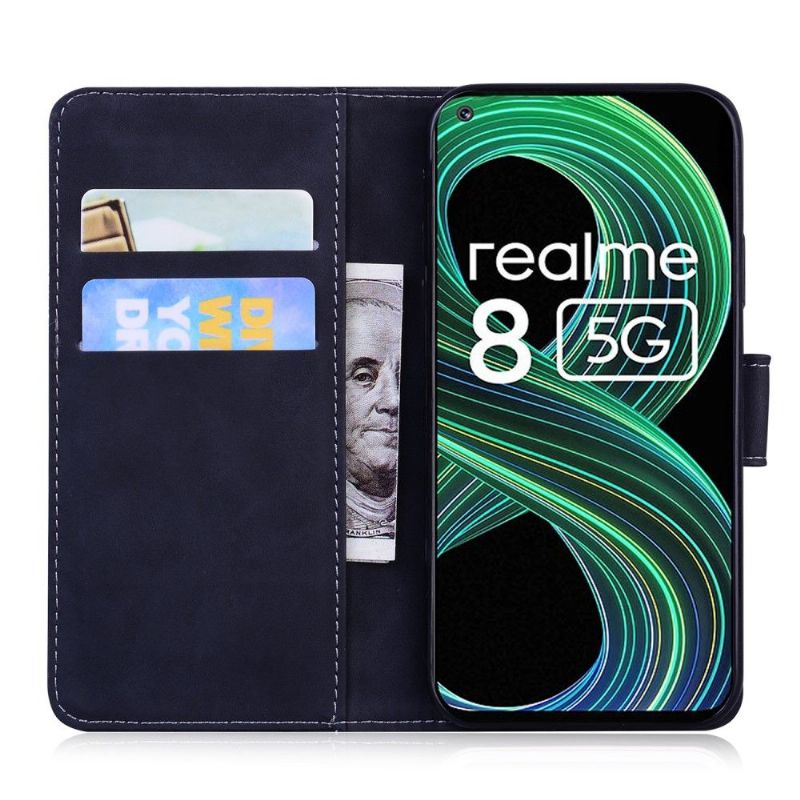 Kožené Pouzdro Na Realme 8 5G Římský Měkký Dotek