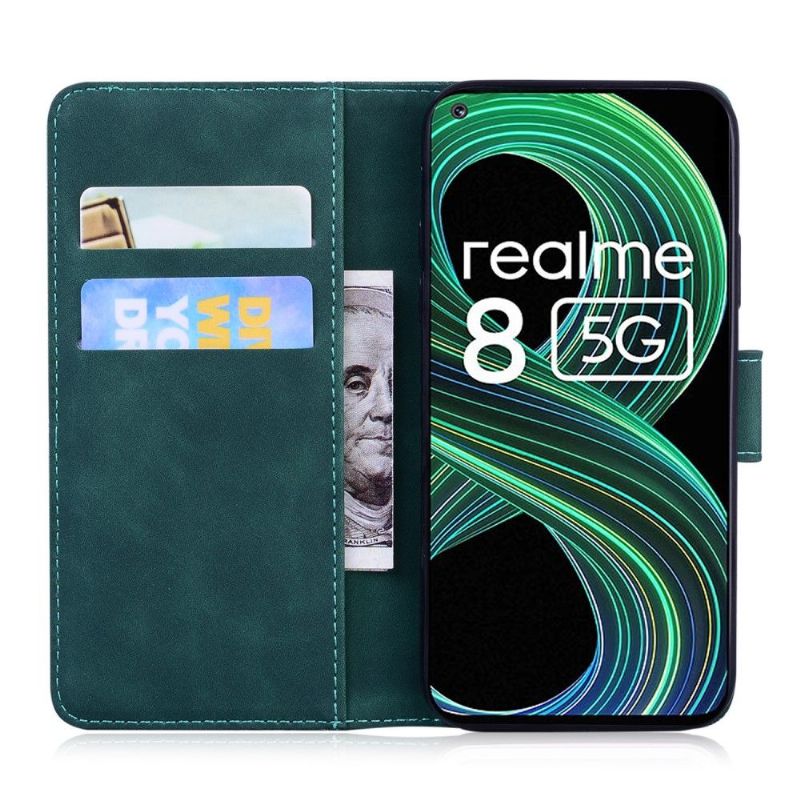 Kožené Pouzdro Na Realme 8 5G Římský Měkký Dotek