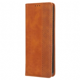 Kožené Pouzdro Folio Na Samsung Galaxy Z Fold 5 Retro