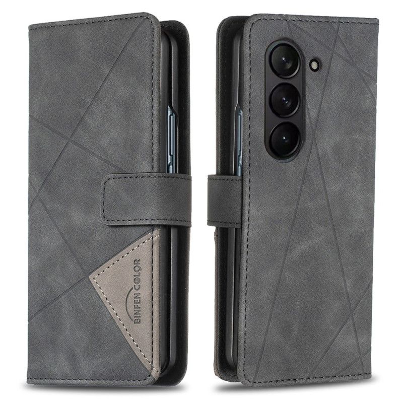Kožený Kryt Samsung Galaxy Z Fold 5 Barva Binfen