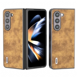 Kryt Samsung Galaxy Z Fold 5 Litchi Abeel Z Umělé Kůže
