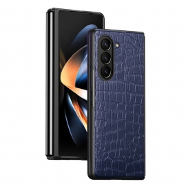 Kryt Samsung Galaxy Z Fold 5 Styl Krokodýlí Kůže
