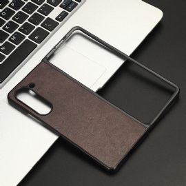 Kryt Samsung Galaxy Z Fold 5 Textura Litchi Z Umělé Kůže