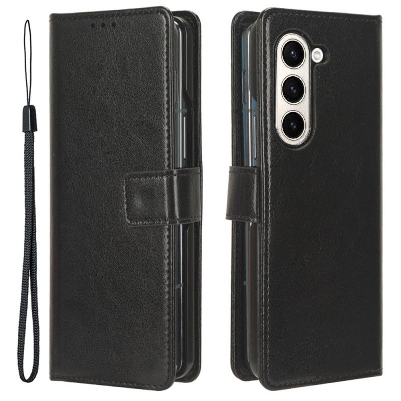 Peněženková Pouzdra Samsung Galaxy Z Fold 5 Kryty Na Mobil Podnikání V Lanière
