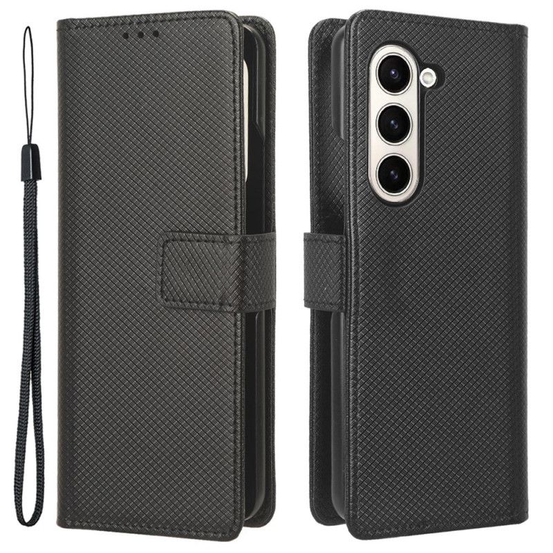Peněženková Pouzdra Samsung Galaxy Z Fold 5 Tečky S Páskem
