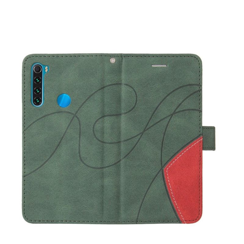 Flipové Pouzdro Na Xiaomi Redmi Note 8 2021 Dvoubarevné Umělecké
