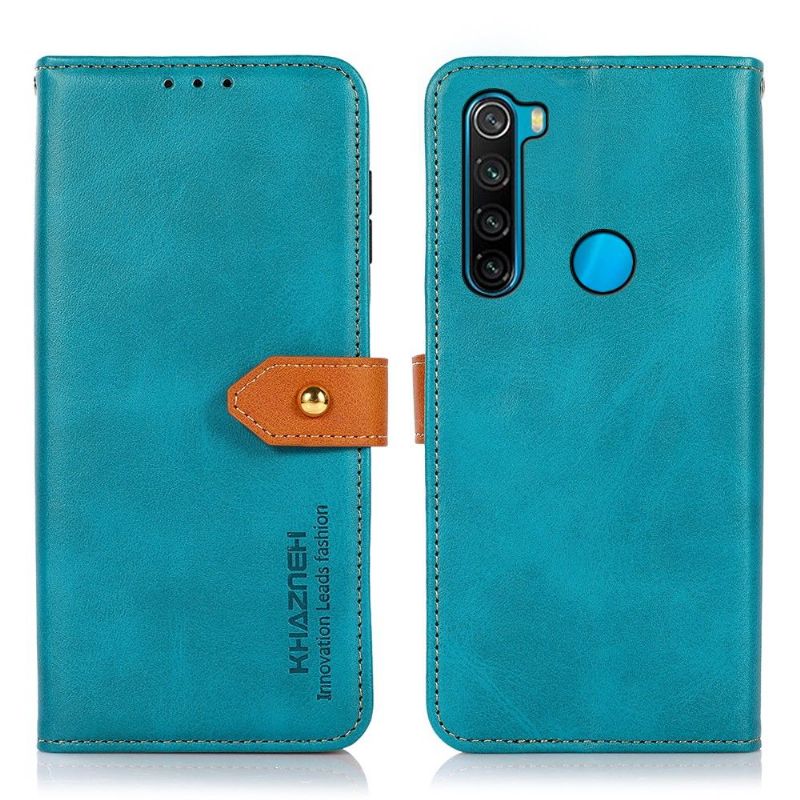 Flipové Pouzdro Na Xiaomi Redmi Note 8 2021 Khazneh Bicolor Umělá Kůže