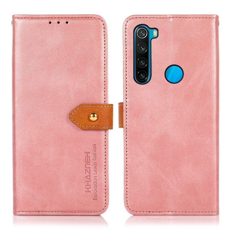 Flipové Pouzdro Na Xiaomi Redmi Note 8 2021 Khazneh Bicolor Umělá Kůže