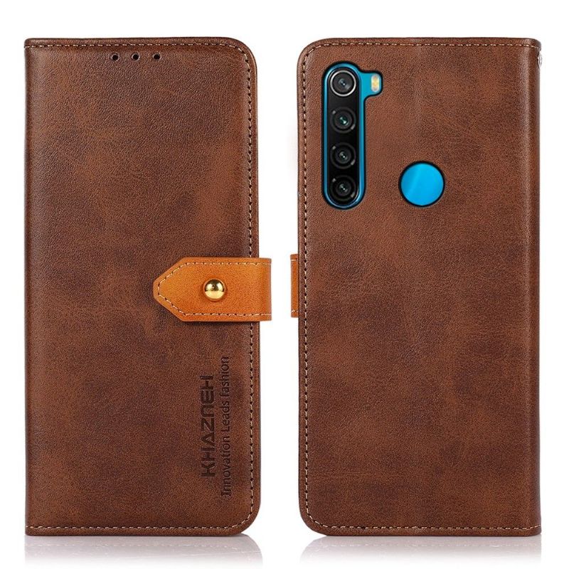 Flipové Pouzdro Na Xiaomi Redmi Note 8 2021 Khazneh Bicolor Umělá Kůže