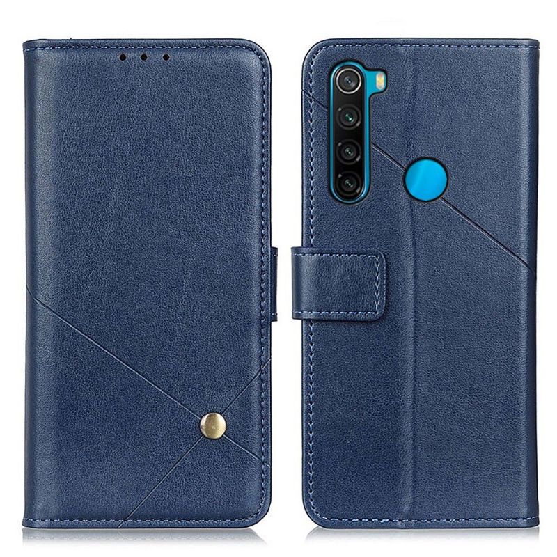 Flipové Pouzdro Na Xiaomi Redmi Note 8 2021 Kožené Pouzdro Klapka Z Umělé Kůže S Nýtem