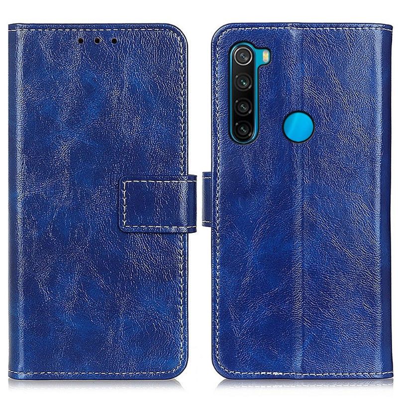 Flipové Pouzdro Na Xiaomi Redmi Note 8 2021 Prošívání S Luxusním Koženým Efektem
