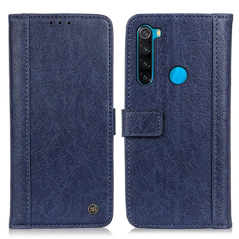 Flipové Pouzdro Na Xiaomi Redmi Note 8 2021 Umělá Kůže Nosorožce