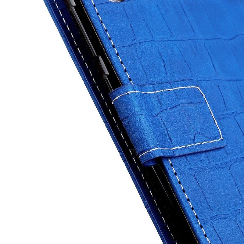 Flipové Pouzdro Na Xiaomi Redmi Note 8 2021 Vzhled Imitace Kůže Croc