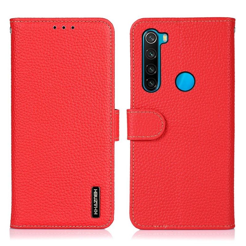 Flipové Pouzdro Na Xiaomi Redmi Note 8 2021 Zrnitá Kůže Khazneh