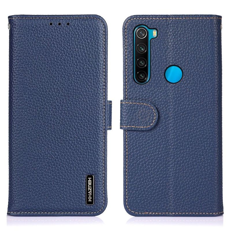 Flipové Pouzdro Na Xiaomi Redmi Note 8 2021 Zrnitá Kůže Khazneh
