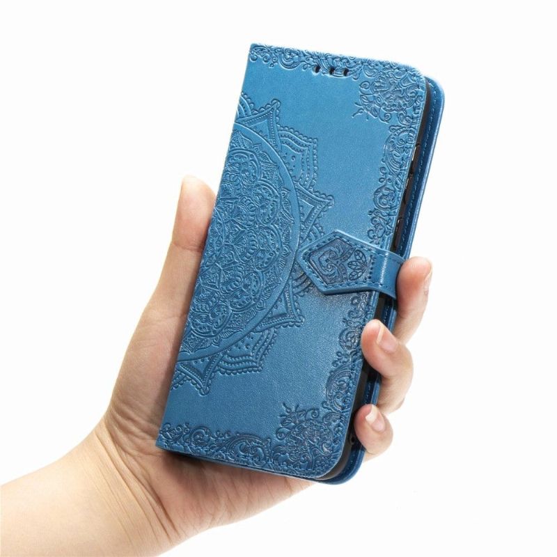 Kožené Pouzdro Na Xiaomi Redmi Note 8 2021 Mandala Reliéf Z Umělé Kůže