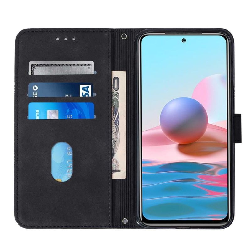 Flipové Pouzdro Na Xiaomi Mi 11 Lite 5G NE / Mi 11 Lite / Mi 11 Lite 5G Geometrický Design S Koženým Efektem A Popruhem