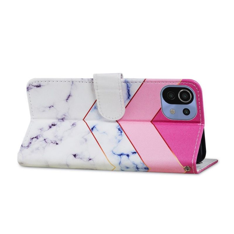 Flipové Pouzdro Na Xiaomi Mi 11 Lite 5G NE / Mi 11 Lite / Mi 11 Lite 5G Geometrie Mramoru