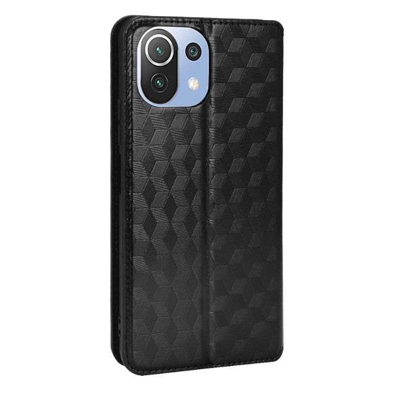 Flipové Pouzdro Na Xiaomi Mi 11 Lite 5G NE / Mi 11 Lite / Mi 11 Lite 5G Kožené Pouzdro Návrh Geometrie