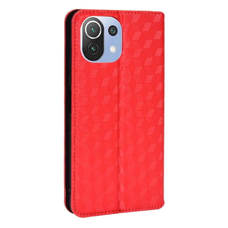 Flipové Pouzdro Na Xiaomi Mi 11 Lite 5G NE / Mi 11 Lite / Mi 11 Lite 5G Kožené Pouzdro Návrh Geometrie