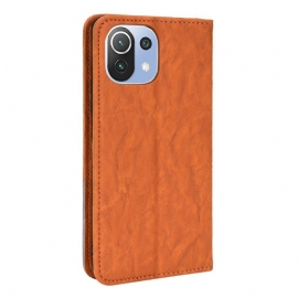 Flipové Pouzdro Na Xiaomi Mi 11 Lite 5G NE / Mi 11 Lite / Mi 11 Lite 5G Kožené Pouzdro Retro Umělá Kůže