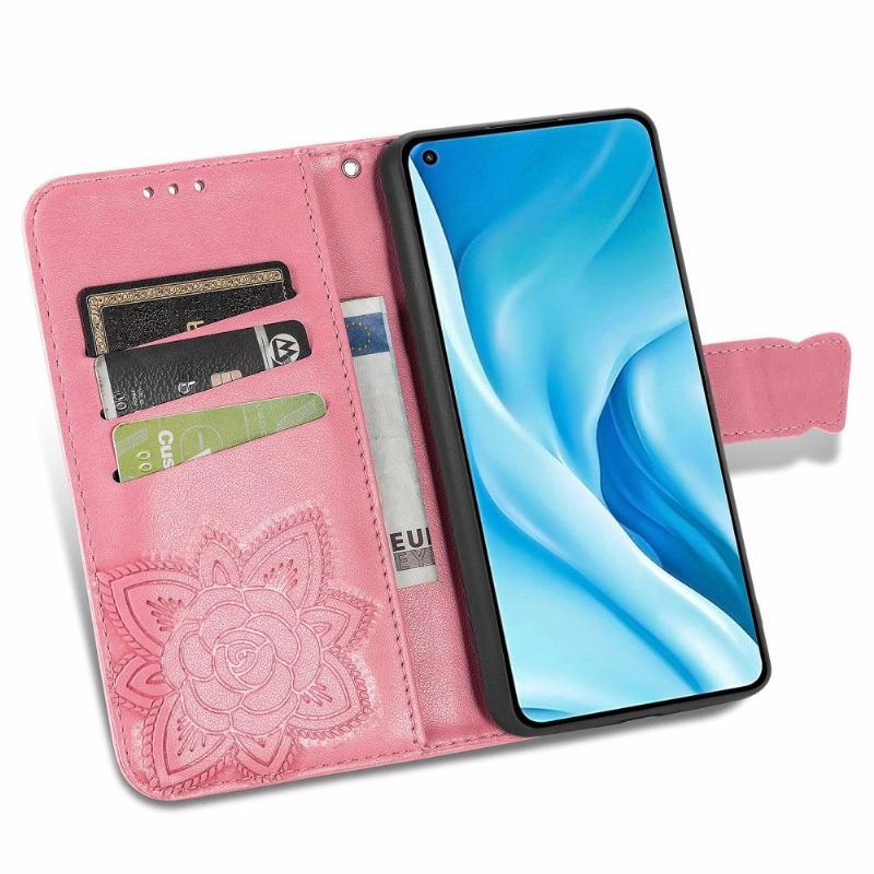 Flipové Pouzdro Na Xiaomi Mi 11 Lite 5G NE / Mi 11 Lite / Mi 11 Lite 5G Reliéfní Motýl