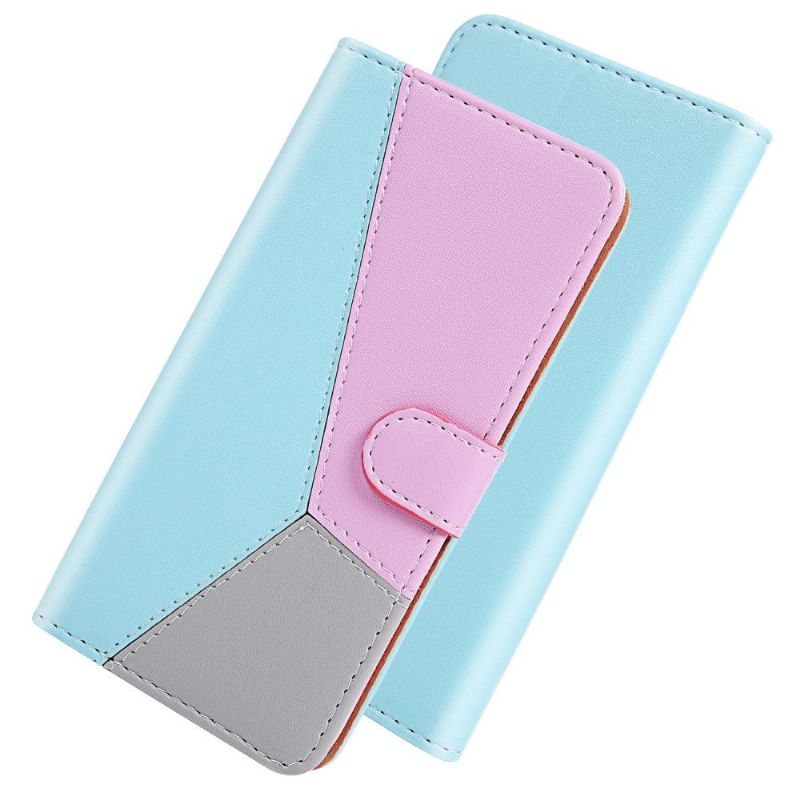 Flipové Pouzdro Na Xiaomi Mi 11 Lite 5G NE / Mi 11 Lite / Mi 11 Lite 5G Tříbarevná Umělá Kůže
