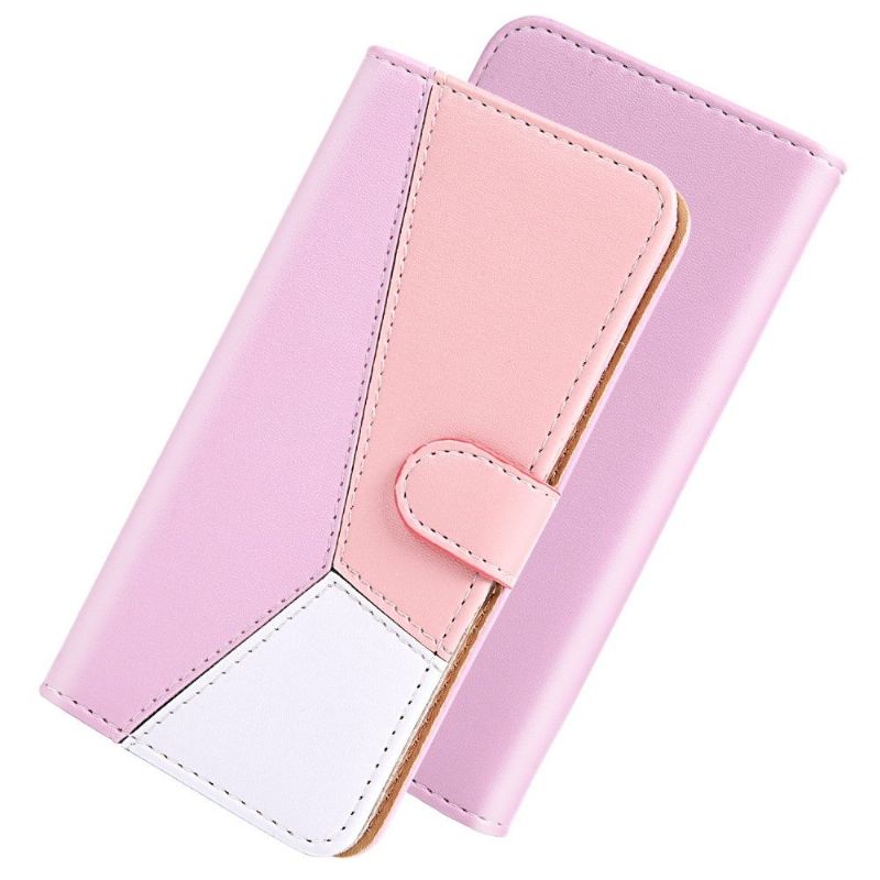 Flipové Pouzdro Na Xiaomi Mi 11 Lite 5G NE / Mi 11 Lite / Mi 11 Lite 5G Tříbarevná Umělá Kůže