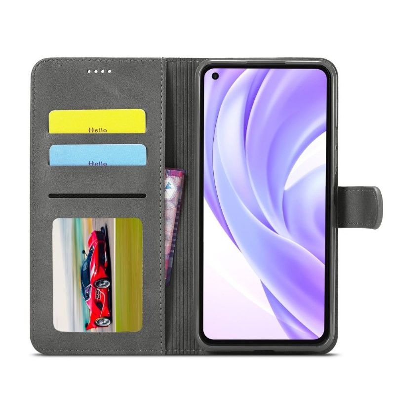Kožené Pouzdro Folio Na Xiaomi Mi 11 Lite 5G NE / Mi 11 Lite / Mi 11 Lite 5G Flipové Pouzdro Kožený Efekt Lc.imeeke