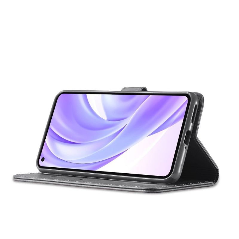 Kožené Pouzdro Folio Na Xiaomi Mi 11 Lite 5G NE / Mi 11 Lite / Mi 11 Lite 5G Flipové Pouzdro Kožený Efekt Lc.imeeke