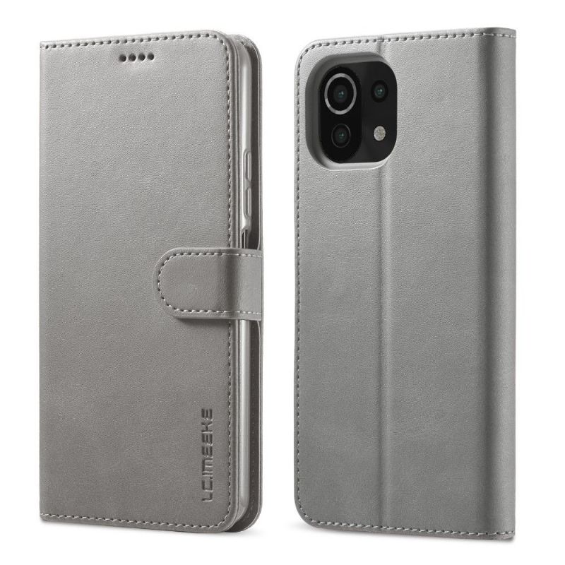 Kožené Pouzdro Folio Na Xiaomi Mi 11 Lite 5G NE / Mi 11 Lite / Mi 11 Lite 5G Flipové Pouzdro Kožený Efekt Lc.imeeke