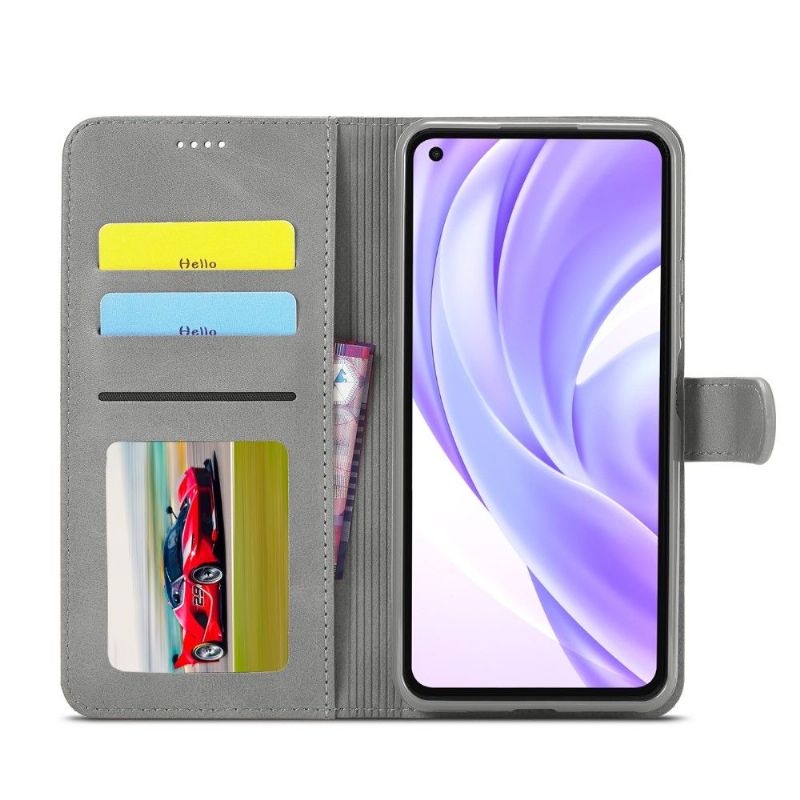 Kožené Pouzdro Folio Na Xiaomi Mi 11 Lite 5G NE / Mi 11 Lite / Mi 11 Lite 5G Flipové Pouzdro Kožený Efekt Lc.imeeke