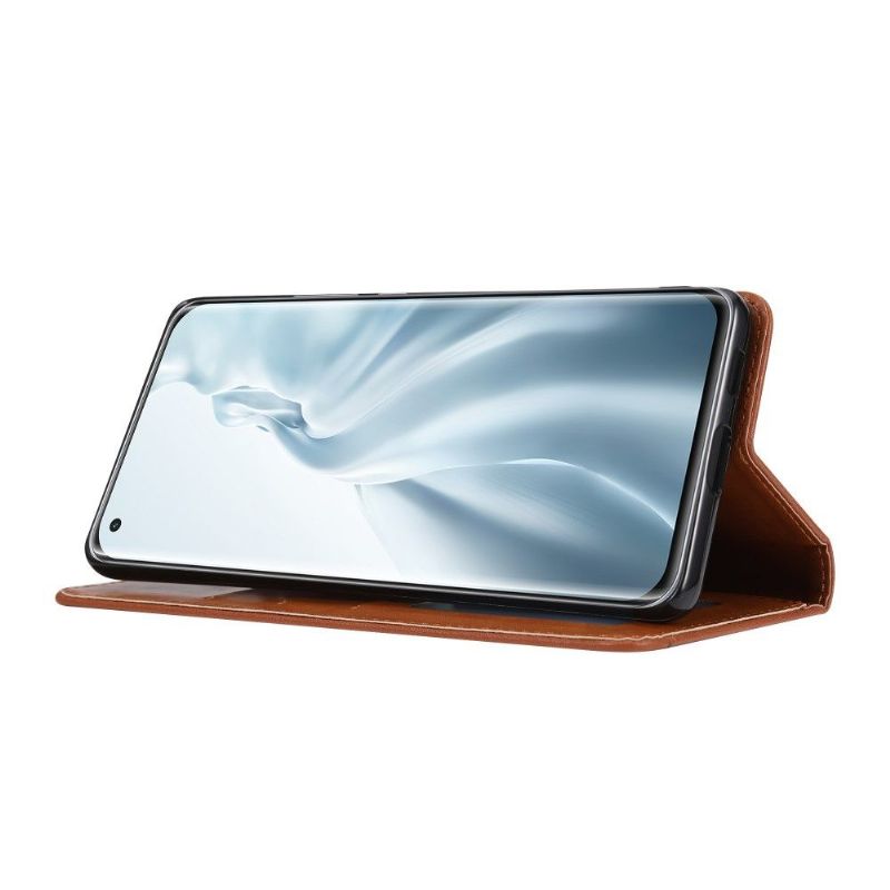 Kožené Pouzdro Na Xiaomi Mi 11 Lite 5G NE / Mi 11 Lite / Mi 11 Lite 5G Kožený Efekt Pouzdra Na Stojan