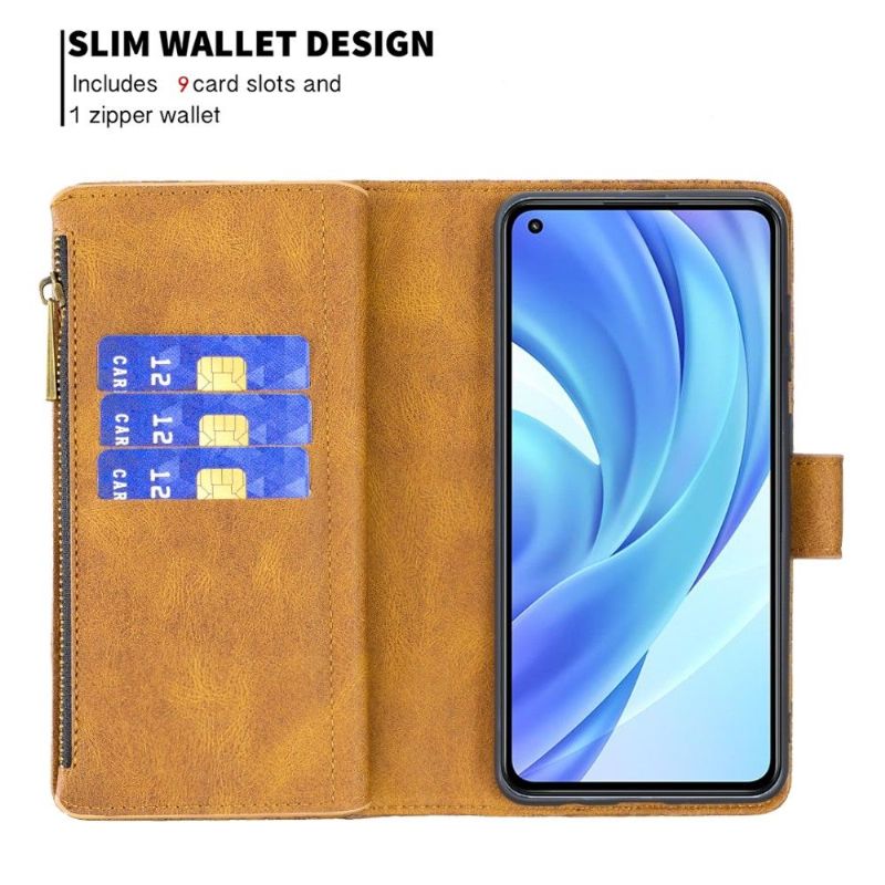 Kožené Pouzdro Na Xiaomi Mi 11 Lite 5G NE / Mi 11 Lite / Mi 11 Lite 5G Peněženkové Pouzdro Létající Motýl