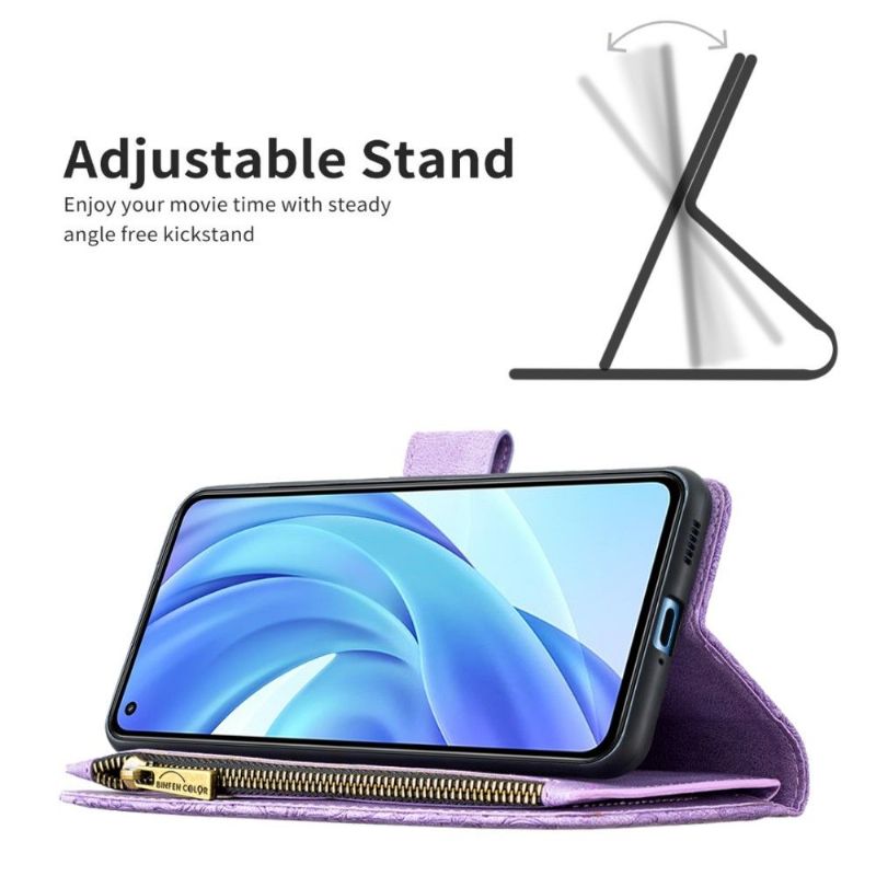 Kožené Pouzdro Na Xiaomi Mi 11 Lite 5G NE / Mi 11 Lite / Mi 11 Lite 5G Peněženkové Pouzdro Létající Motýl