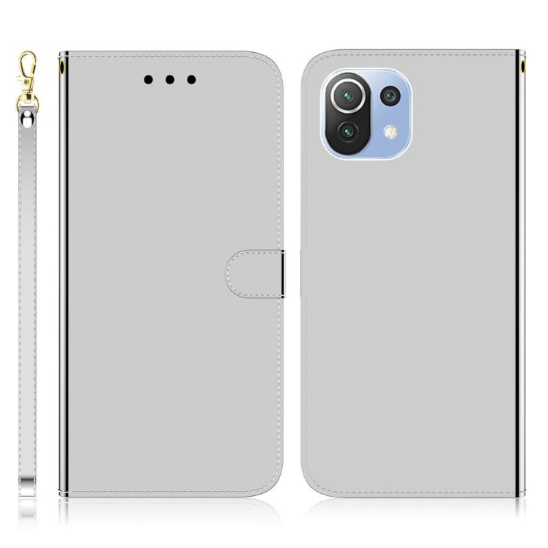 Kožené Pouzdro Na Xiaomi Mi 11 Lite 5G NE / Mi 11 Lite / Mi 11 Lite 5G Zrcadlový Efekt Z Umělé Kůže