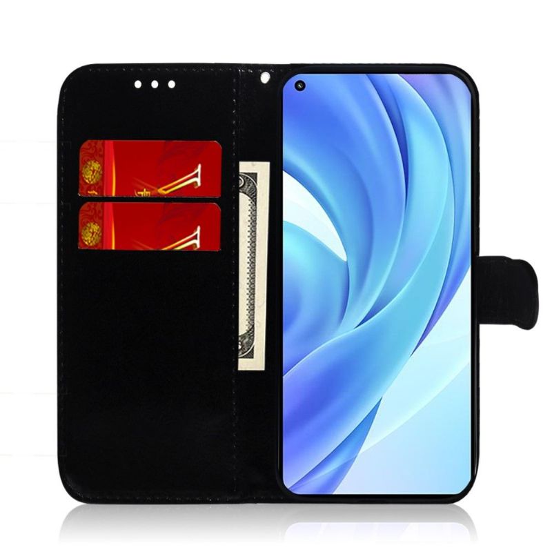 Kožené Pouzdro Na Xiaomi Mi 11 Lite 5G NE / Mi 11 Lite / Mi 11 Lite 5G Zrcadlový Efekt Z Umělé Kůže